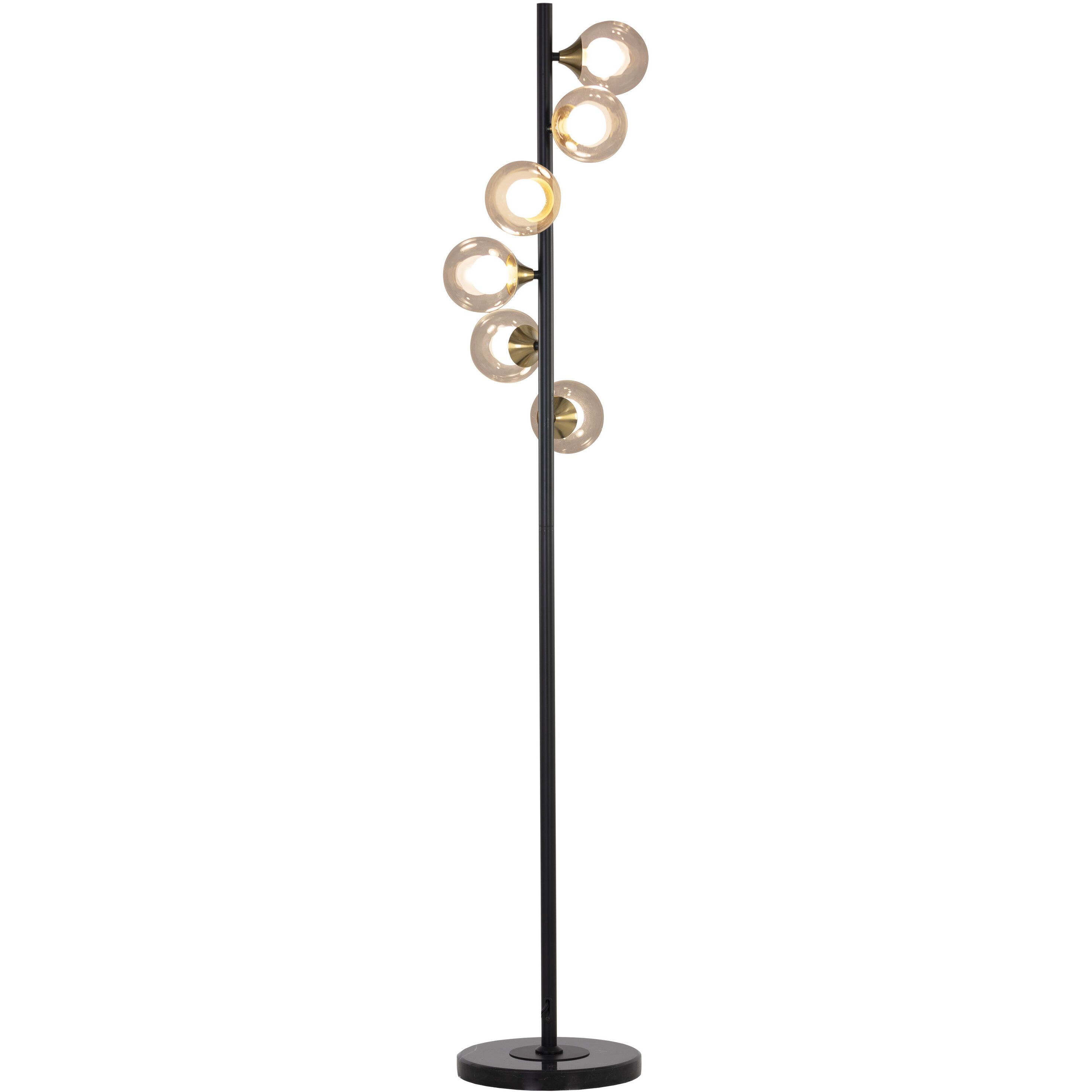 Misty 67.75 inch 40.00 watt Clear / Black Floor Lamp Portable Light